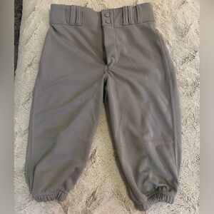 Champro Boys Youth Baseball Knickers, Gray, Youth Large